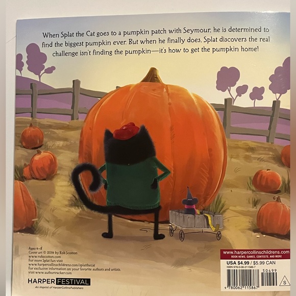 Splat the Cat kids books Set of 3 with stickers by Rob Scotton AR books - Picture 3 of 14